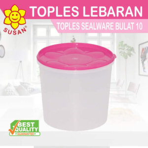 Toples Plastik Sealware Bulat 10 - Toples Bulat - Toples Kerupuk