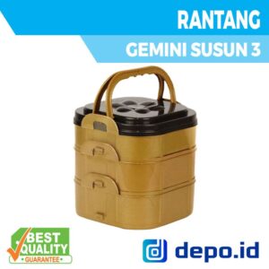 Rantang Gemini Susun 3 - Rantang Plastik - Rantang Serbaguna