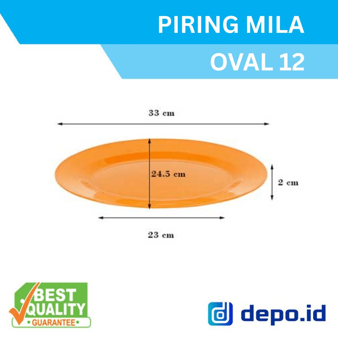 Piring Mila Oval 12 - Gambar 2