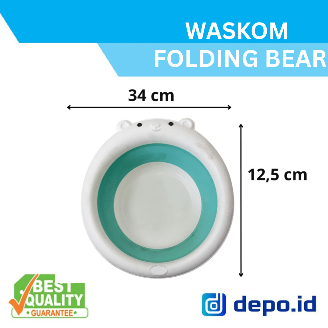 Foldable Baby Wash Basin / Baskom Lipat Bayi / Waskom Folding 1201 Bear - Gambar 2