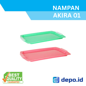 Nampan Segi Akira 01 Soft / Nampan Segi Plastik Kuat / Nampan Segi Serbaguna Warna Menarik