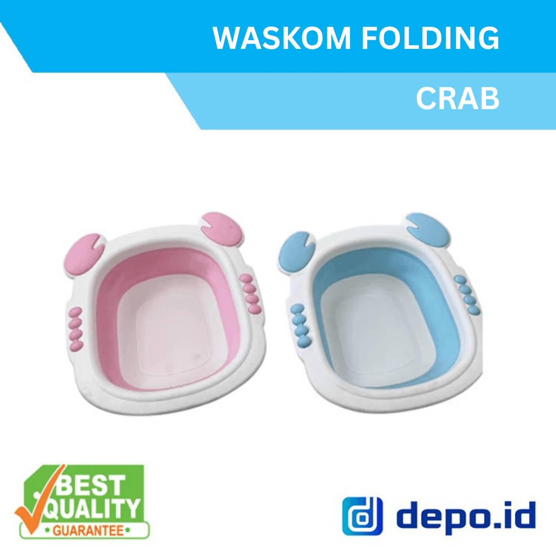 Baskom Lipat Bayi / Baskom folding crab / baskom lipat karakter untuk bayi