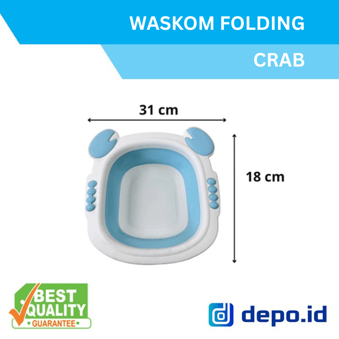 Baskom Lipat Bayi / Baskom folding crab / baskom lipat karakter untuk bayi - Gambar 2