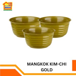 Mangkok Kimchi Gold / Mangkok Plastik Tebal / Mangkok Mie